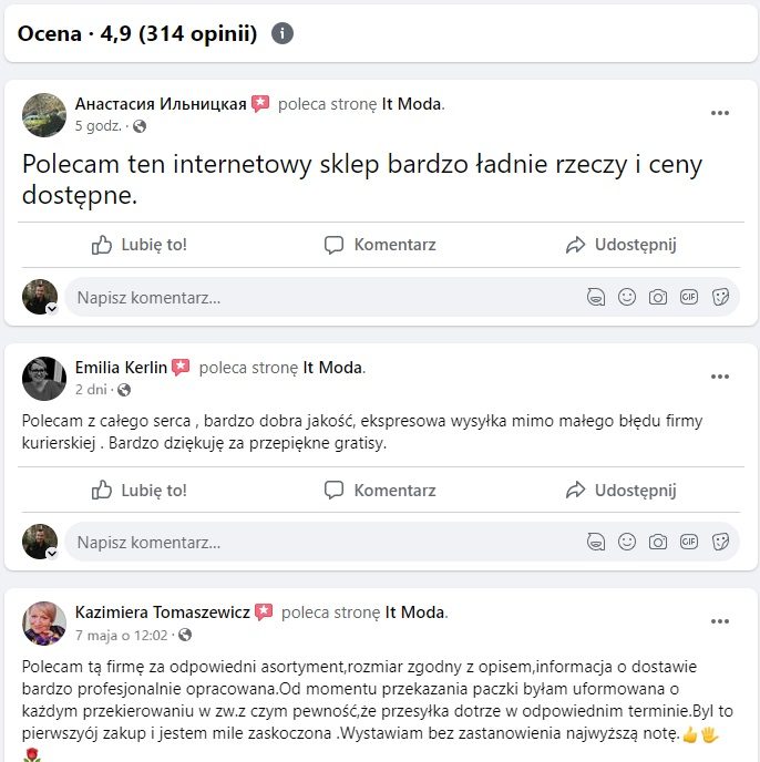 It Moda sklep internetowy - co wskazują pojawiające się opinie na forum (1)